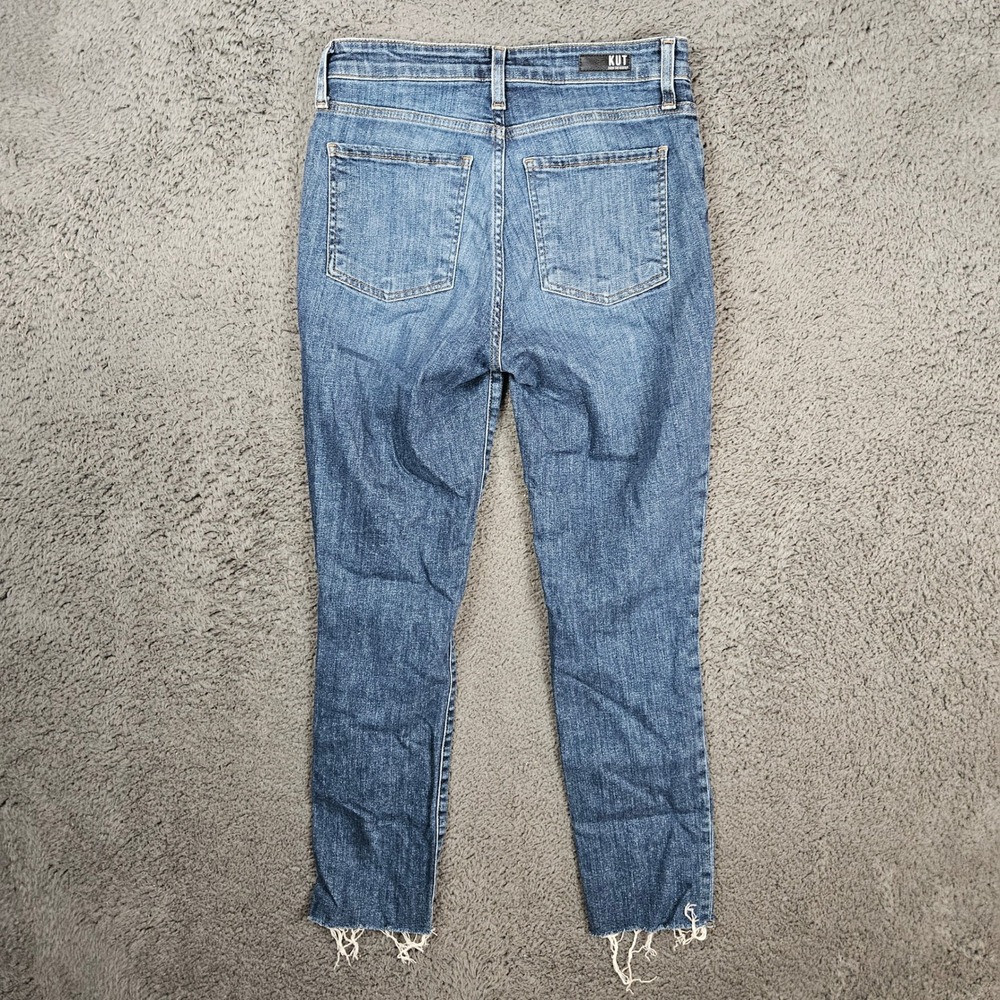 KUT from the Kloth Reese High Rise Fab Ankle Straight Leg Jeans Size 2 - Picture 8 of 9